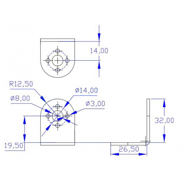 Servo Connector Bracket