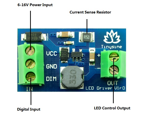 Constant Current Driver for 30W / 10W  High Power LED in series 950mA 3-4pcs 