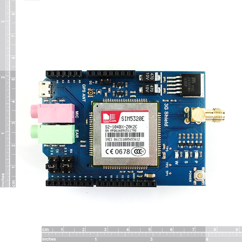 3G//GPS SIM5320E Shield for Raspberry Pi