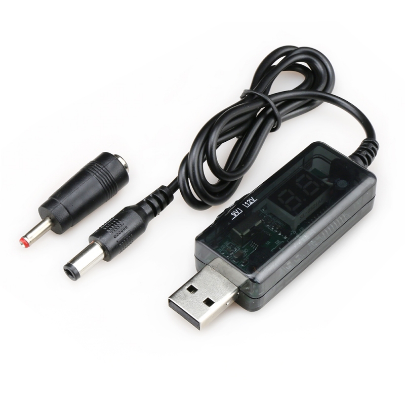 USB Boost Converter DC 5V to 9V 12V USB Step-up Converter Cable +