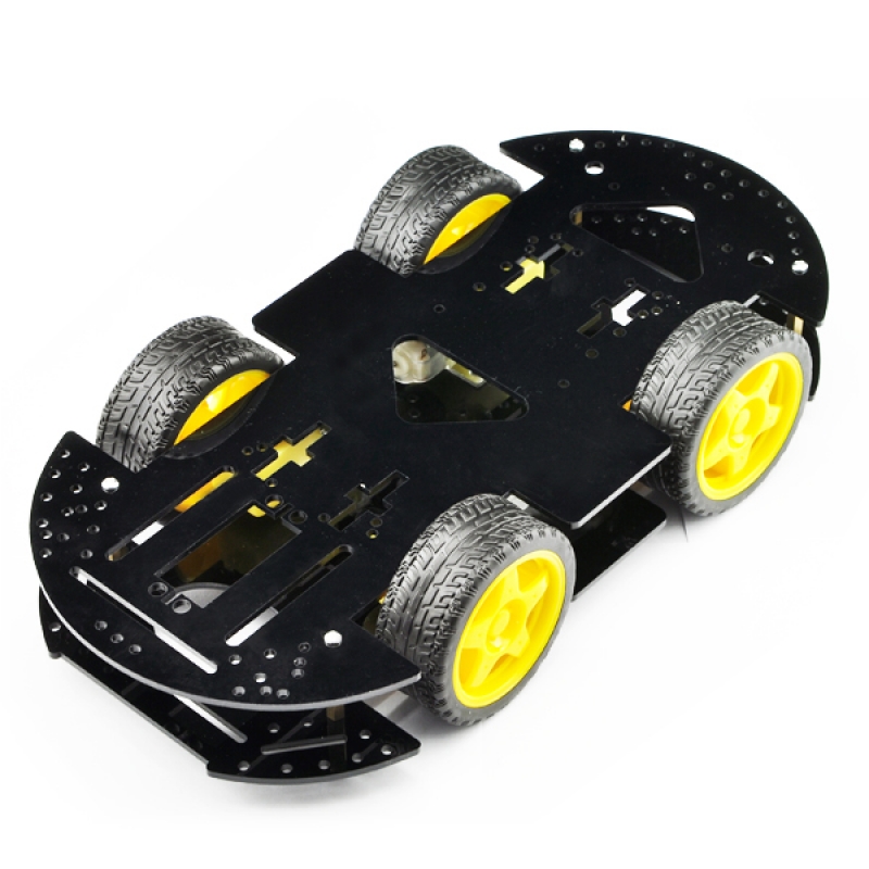 4WD 1:48 Robot Smart Car Chassis Kits Metal Car Platform For Arduino ROBOTICS 
