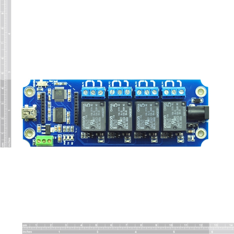 4 Channel USB//Wireless Relay WIFI IOS//Android Control Kit +Temperature DS18B20