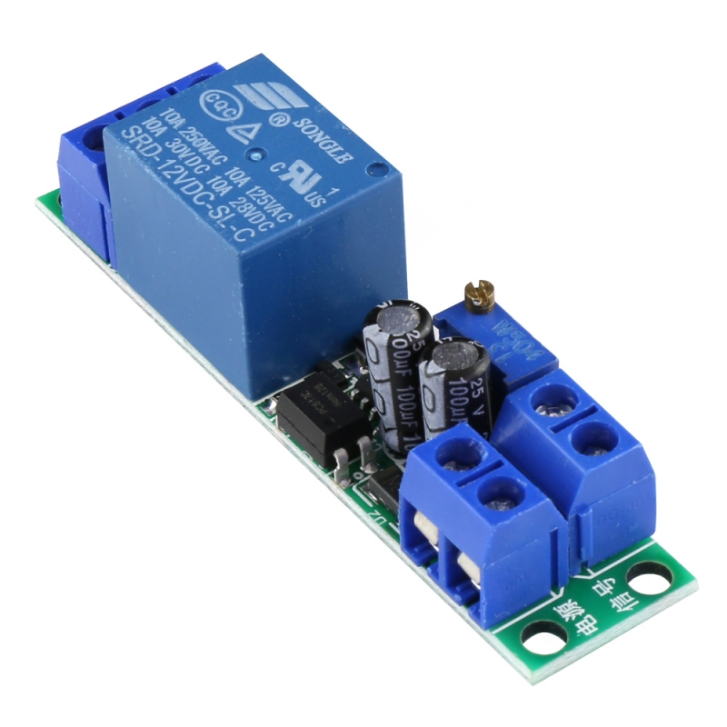 1 Channel 12V Timer Relay Module with Optically Isolated Input