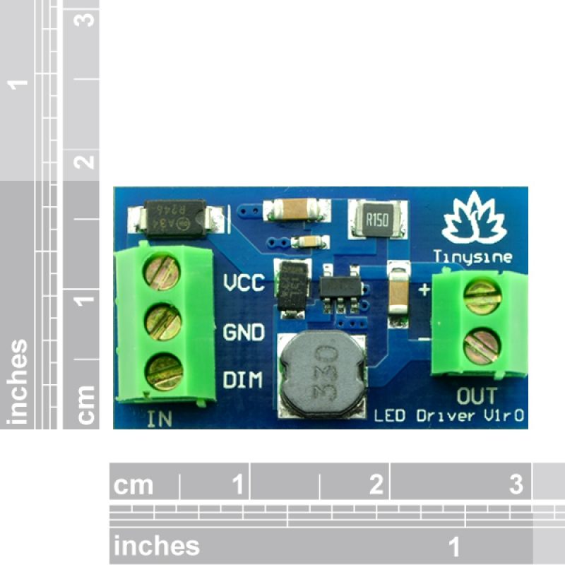 x3 W LED constant current driver 100-240VAC 600mA 7-9 