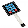 Sealed Membrane 3*4 button pad with sticker 