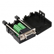 DB9 Female Serial Connector to Screw Terminal Adapter