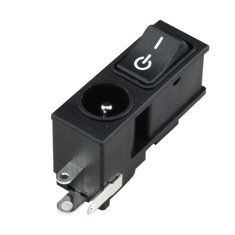 2.1mm DC Power Jack with Rocker Switch