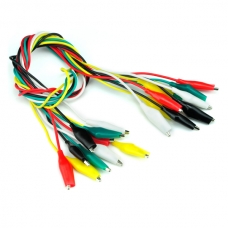 Alligator/Crocodile clips Test Leads - Multicolored 10 PCS Pack