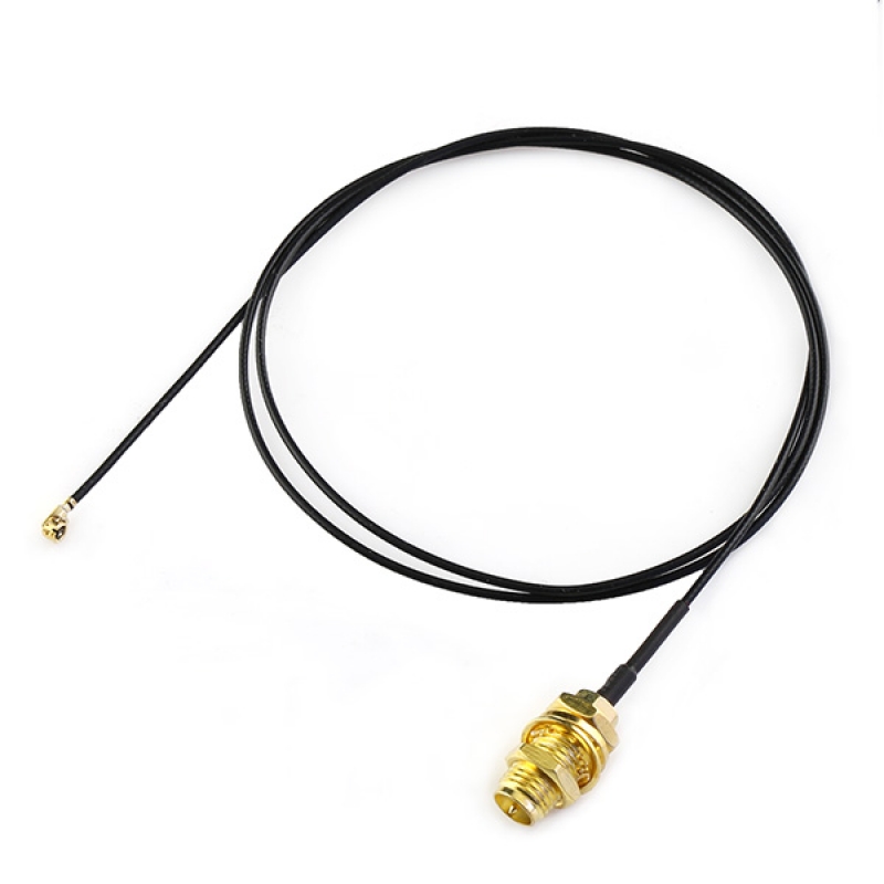 12in U.fl Cable for Network Extension Bulkhead Pigtail 1x6dBi RP-SMA antenna 